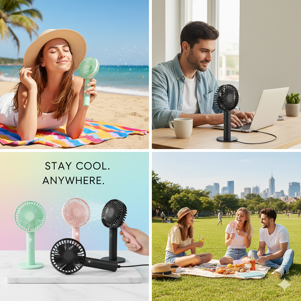 Mini Handheld Portable USB Fan