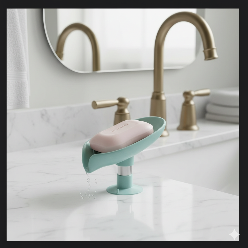 Leaf Shape Self Draining Soap Holder