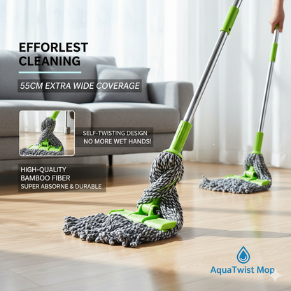Self-twisting Water Rotating Mop